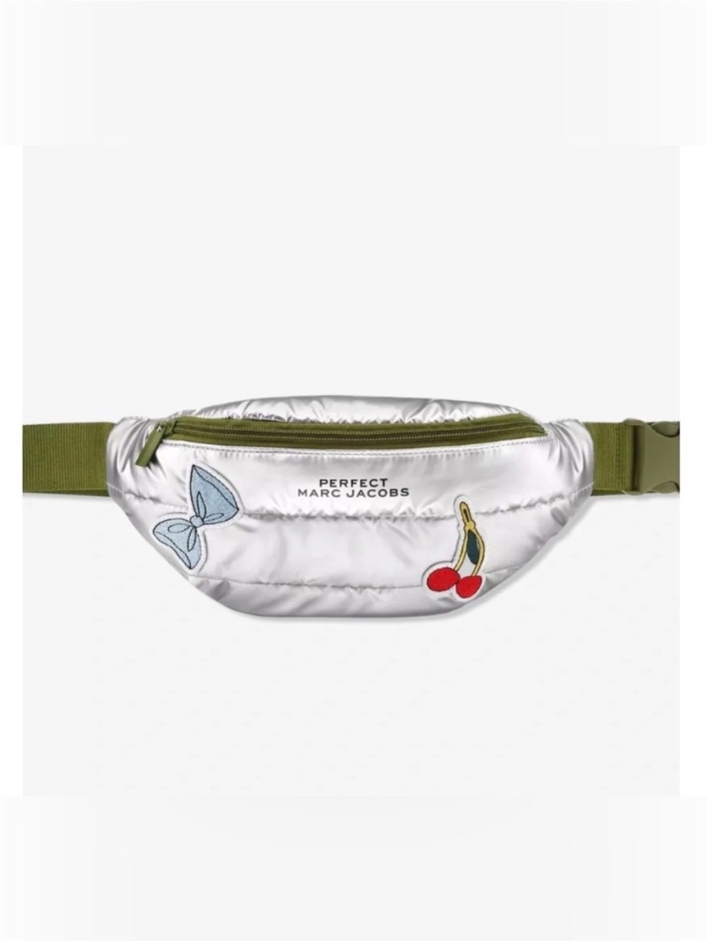 NWT Marc Jacobs Perfect Pride Silver Beltbag